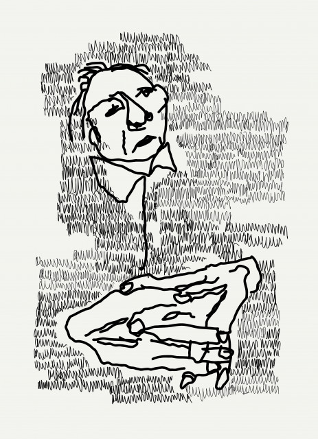 Friedrich Fröhlich: Fragment (Oma mit gefalteten Händen)