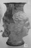 Kantharos (Trinkgefäß) in Form eines Satyr- und Mänadenkopfes, zweite Hälfte 4. Jhd. v. Chr.