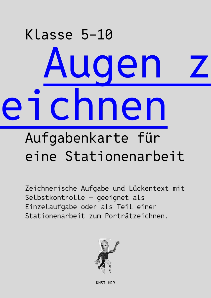 Augen zeichnen: Aufgabenkarte für eine Stationenarbeit