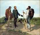 Begegnung oder Bonjour, Monsieur Courbet, 1854, Gustave Courbet 