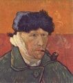 Selbstporträt mit verbundenem Ohr und Pfeife, 1889, Vincent van Gogh