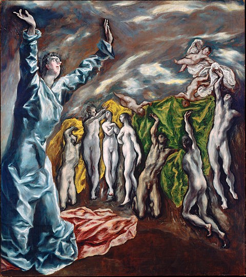 Die Eröffnung des fünften Siegels, 1608 - 1614, El Greco, Met NY 
