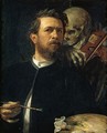 Selbstbildnis mit fiedelndem Tod, 1872, Arnold Böcklin